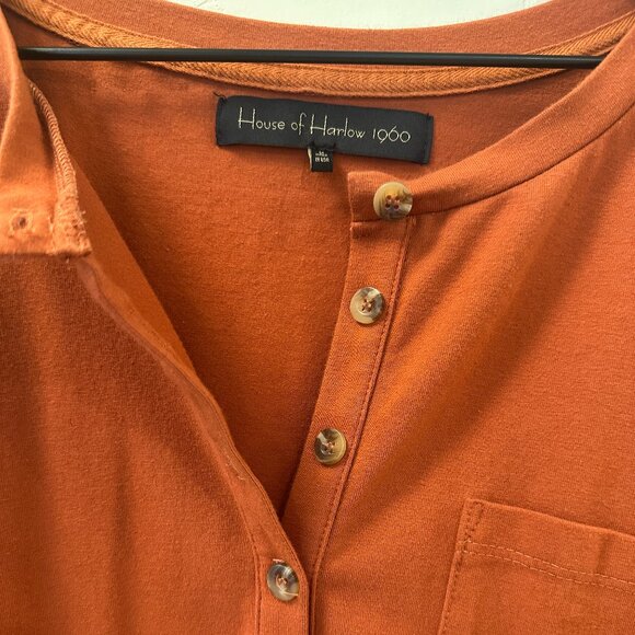 🧡 House of Harlow 1960 x REVOLVE Cotton Mini Dress – Red Rust – Size M - Picture 4 of 4